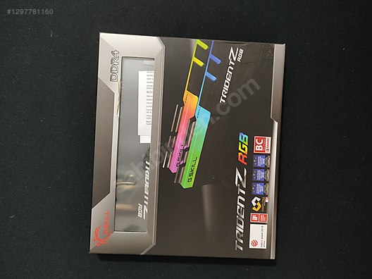 GSkill Trident Z RGB 32x2 64GB 4000MHz CL18 DDR4 RAM sahibinden