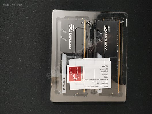 GSkill Trident Z RGB 32x2 64GB 4000MHz CL18 DDR4 RAM sahibinden