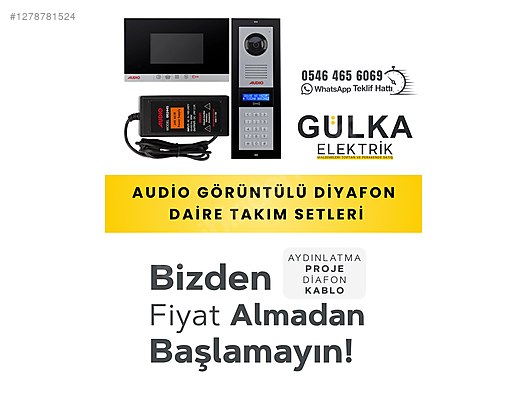 İkinci El ve Sıfır Alışveriş / Bahçe & Yapı Market / Yapı Malzemeleri / Elektrik Tesisatı / Diyafon & Zil