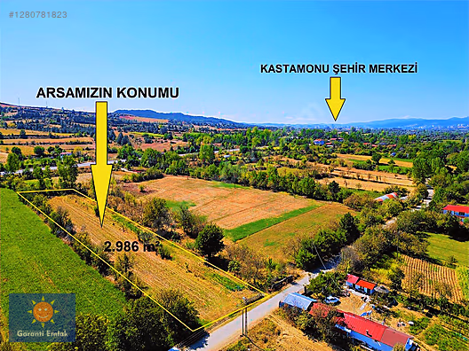 GARANTİ EMLAK'TAN MERKEZE YAKIN, 3.000 m² 3 VİLLALIK İMARLI ARSA #1280781823