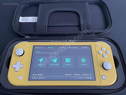 Çipli Nintendo Switch Lite Temiz + PowerA Kılıf + 128 Gb SanDisk