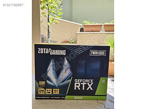 Zotac RTX 3060 12GB Twin Edge | Kutulu, Temiz, Testli sahibinden