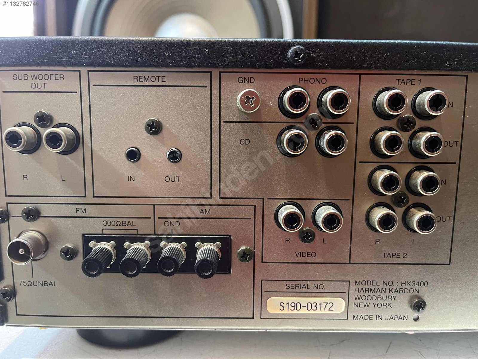 Harman Kardon HK3400 AM/FM Stereo Receiver Harman Kardon Receiver