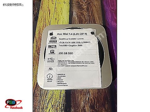 Apple / Apple Mac Mini A1347 2014 i5 1.4 GHz CPU 4 GB RAM 256 GB