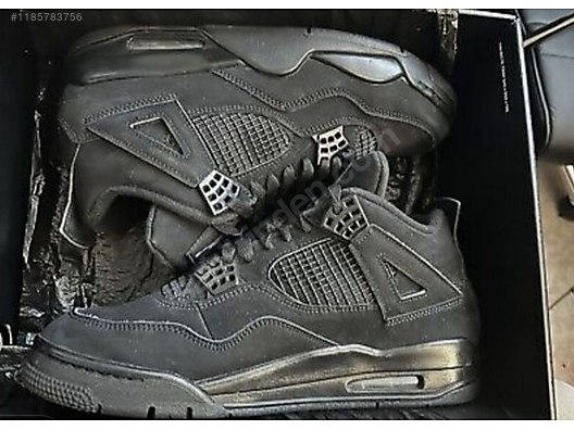 Nike Air Jordan 4 Black Cat Erkek Spor Ayakkab Modelleri 1185783756