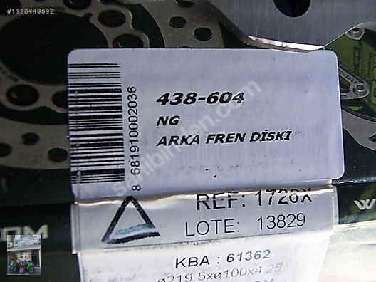 Brake / kawasaki zx10 arka fren diski zx10r arka disk 2012-2017 on