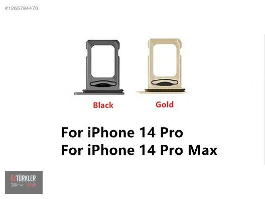 APPLE İPHONE 14 PRO/ MAX SİYAH+GOLD PLASTİK SİM YUVASI sahibinden
