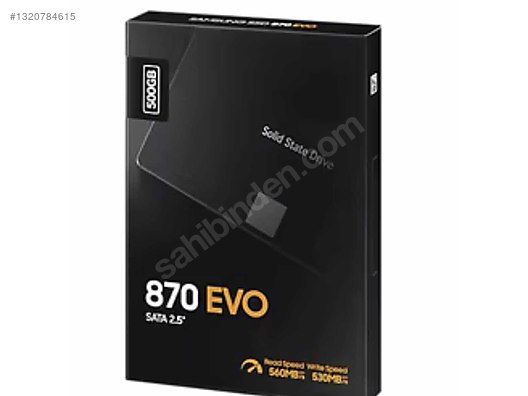 Samsung 870 evo 500 gb ssd SIFIR sahibinden.comda - 1320784615