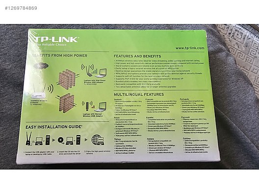 SIFIR Kutusunda TP-Link TL-WN8200ND 300Mb USB Wi-Fi Adaptör - Ağ Adaptörü ilanları uygun fiyatlarıyla sahibinden.com'da