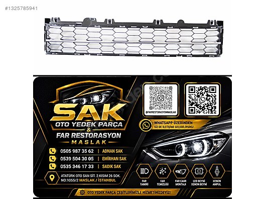 SKODA SUPERB ÖN TAMPON ORTA IZGARA KROM / 2016+ / 3V0853677 - İlan