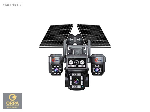 ES-5704 4G Solar Kamera AOV 4 Lens 8K UltraHD - Kablosuz IP Kamera