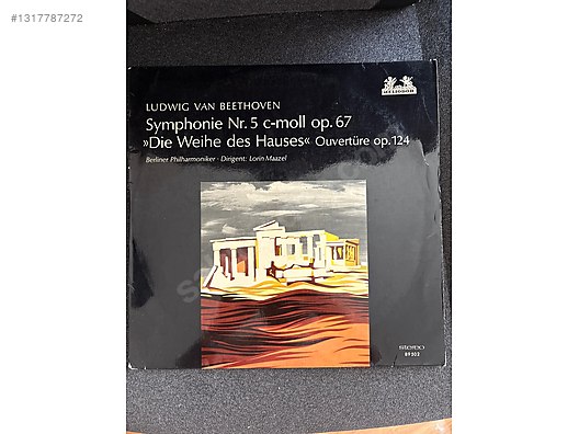 1966 Alman Baskı Beethoven Plak Heliodor 89 502 / Lorin Maazel