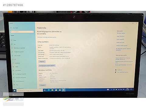 Lenovo / Lenovo x1 Carbon Dokunmatik i7-3667u 8 Gb Ram 256 Gb M2