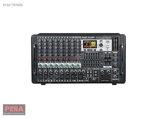 GOLD AUDİO ELITE-PUS 10 KANAL 2X600W 120 DSP EFEKT ANFİLİ MİKSER