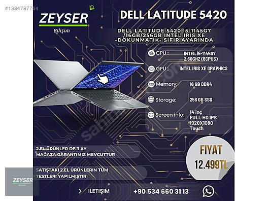 Dell / DELL Latitude 5420 i5-1145G7/16GB/256GB DOKUNMATIK