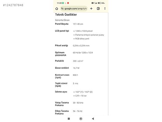 Used & Brand New Items / Computers / Monitors / LED & LCD Monitör