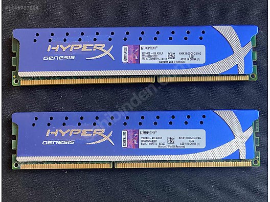 Kingston HyperX Genesis 8GB DDR3 1600 Dual Kit at sahibinden