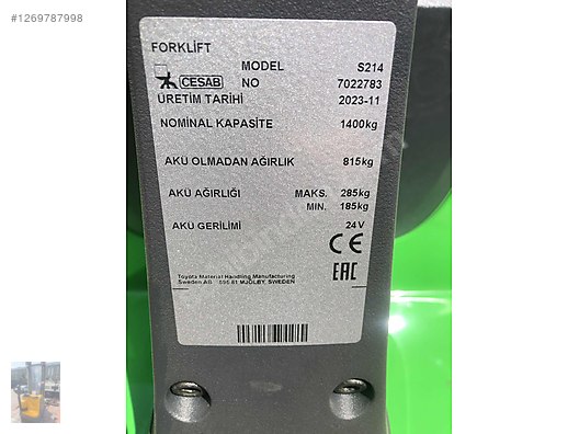 Machinery / Industrial / Carrying & Stacking Equipment / Forklifts / For Sale / Cesab