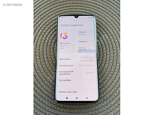 İkinci El ve Sıfır Alışveriş / Cep Telefonu & Aksesuar / Cep Telefonu / Xiaomi / Mi Note 10