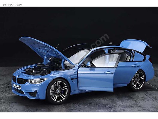  M3（F80）ミニカー 1/18 青 Norev Diecast Model 1:18 BMW Araba - 1322788521