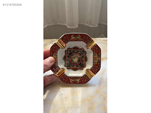 極稀少/定価11.4万★VERSACE×Rosenthal 最高級ペットボウル Versace Rosenthal Medusa Red Küllük sahibinden.comda - 1319790268