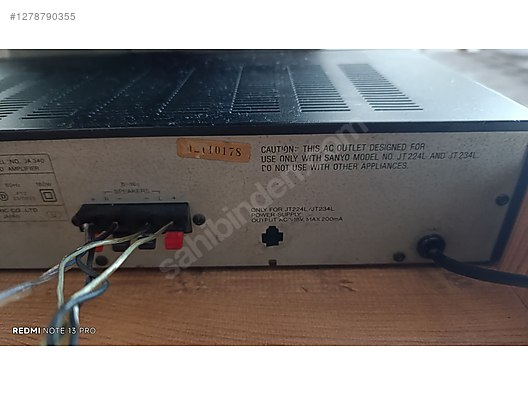 Transistör Çıkışlı Sanyo Power Amfi