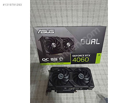 Temiz, Asus Dual GeForce RTX 4060 OC 8GB Garanti Devam Ediyor