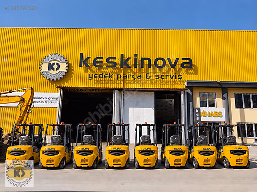 KESKİNOVA dan ALFA 3 TON DİZEL FORKLİFT TRP ASANSÖR HEMEN TESLİM