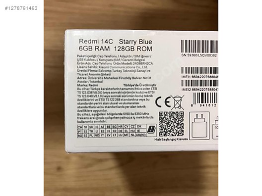 İkinci El ve Sıfır Alışveriş / Cep Telefonu & Aksesuar / Cep Telefonu / Xiaomi / Redmi 14C