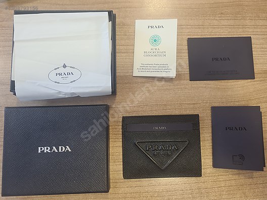Orijinal Sertifikalı Sıfır Prada Erkek Cüzdanı - Erkek Giyim