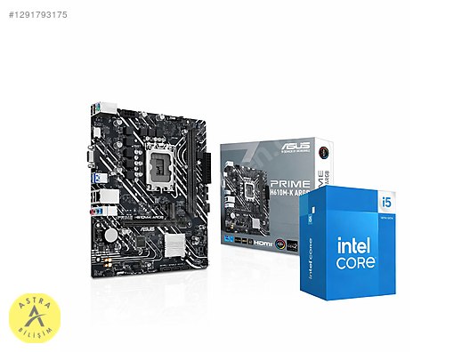 SIFIR intel i5 14400F İşlemci - H610M-K ARGB DDR5 Anakart