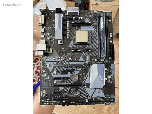 Asus Prime B450-Plus anakart, AMD Athlon 3000G ve 4 GB DDR4 on