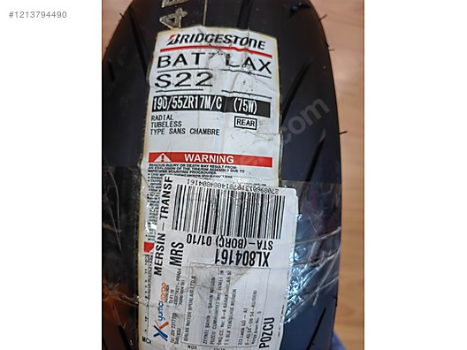 Lastik / Bridgestone battlax s22 190/55/17(75w)krd kartına 12