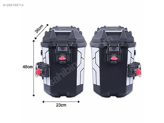 Görünüm / GP Kompozit Universal 26 lt x 2 Plastik Yan Çanta Seti
