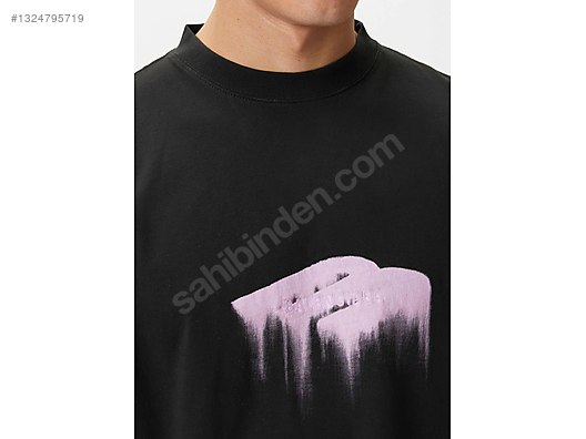 İthal Balenciaga Tshirt Oversize sıfır etiketli siyah renk