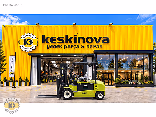 KESKİNOVA dan CLARK 5 TON AKÜLÜ FORKLİFT 4300MM TRP ASANSÖR