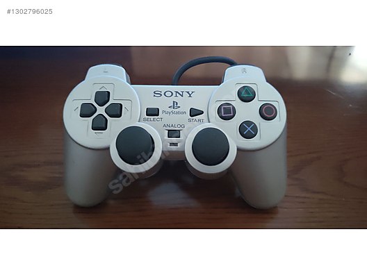 Gümüş PS2 Gamepad / Made in Japan - Orginal - Kablolu Sony