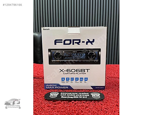 Müzik Çalar / FORX 606 BT OTO TEYİP ÇİFT AMFİ ÇIKIŞLI BT AUX USB