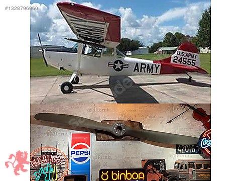 Amerikan ORJİNAL CESSNA BIRD DOG ahşap Uçak pervanesi 1947 yılı