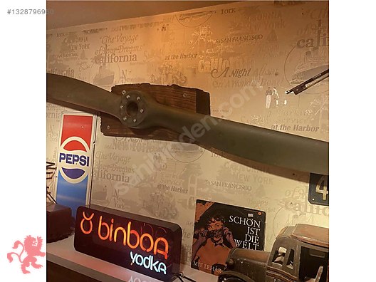 Amerikan ORJİNAL CESSNA BIRD DOG ahşap Uçak pervanesi 1947 yılı