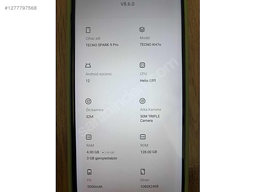 Used & Brand New Items / Cell Phones & Accessories / Cell Phones / Tecno / Spark 9 Pro