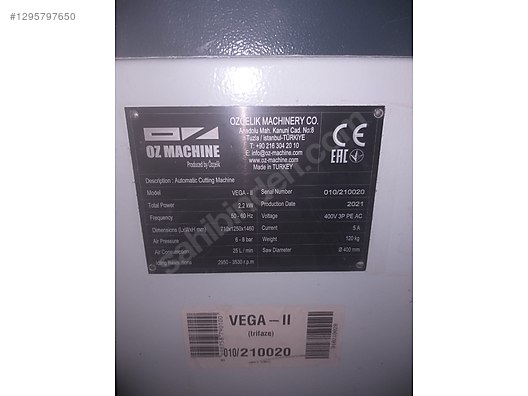 ÖZÇELİK VEGA 2 OTOMATİK KESİM MAKİNASI 400mm - İkinci El