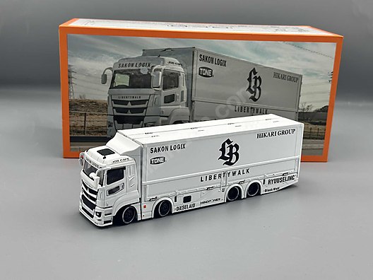 GCD MİİTSUBİSHİ FUSO 1/64 ÖLÇEK TRUCK LBWK WHİTE KAMPANYA on