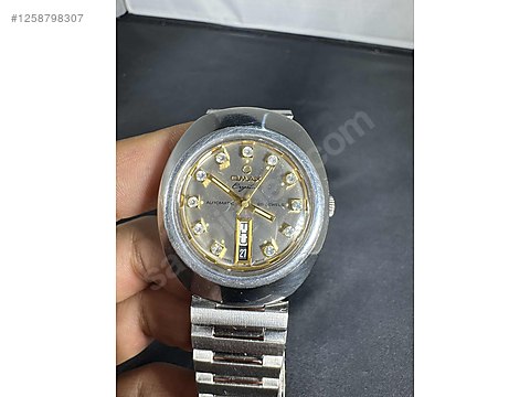 Omax / 54) Omax Crystal 3559K Otomatik Gün/Tarihli Vintage Erkek