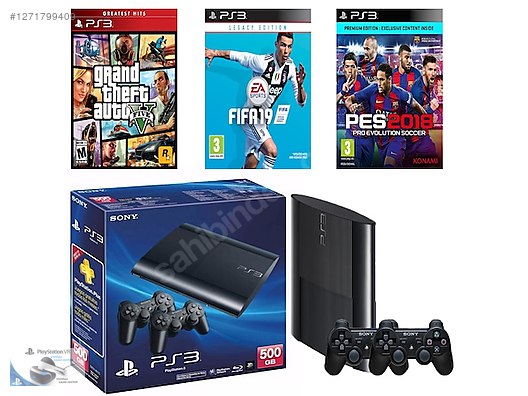 PS3 500 GB 2 KOLLU FUL OYUN YÜKLÜ SLİM 5.750 TL sahibinden.comda
