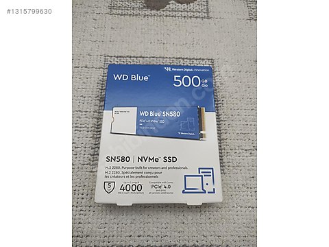 Western Digital BLUE SN580 500 GB SSD(M2) sahibinden.comda