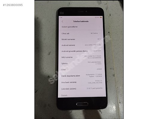 İkinci El ve Sıfır Alışveriş / Cep Telefonu & Aksesuar / Cep Telefonu / Xiaomi / Mi 5