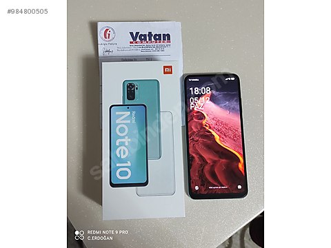 xiaomi redmi note 10 20 ay garantili redmi not 10 sahibinden comda 984800505