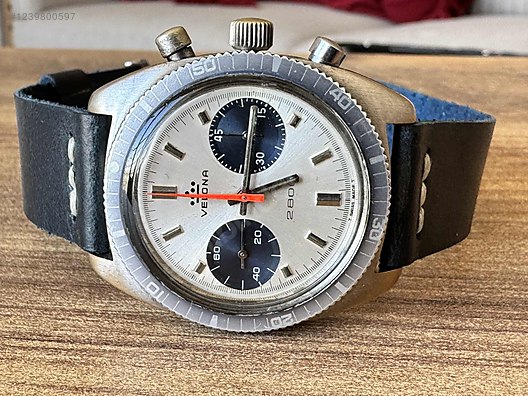 サンコン Citizen / Velona crono valjoux 7733 panda at sahibinden.com