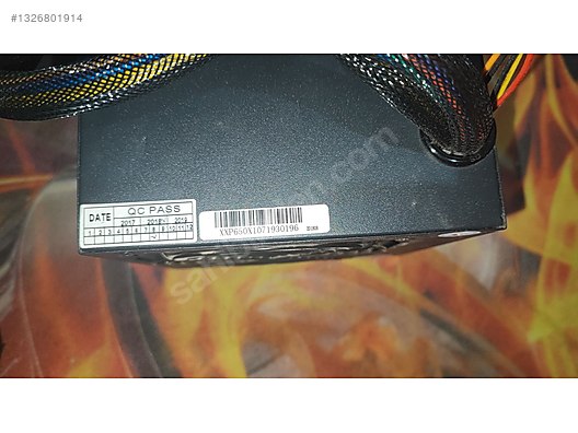 Xigmatek XCP-650X 650W Güç Kaynağı - 2018 Model Kutusuz. M4